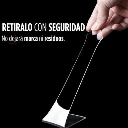 3 x 1 NanoTape® - Cinta Nanotexturizada Doble Cara Reutilizable 3M