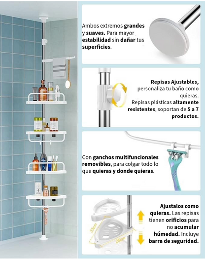 Esquinero Para Baño Ajustable